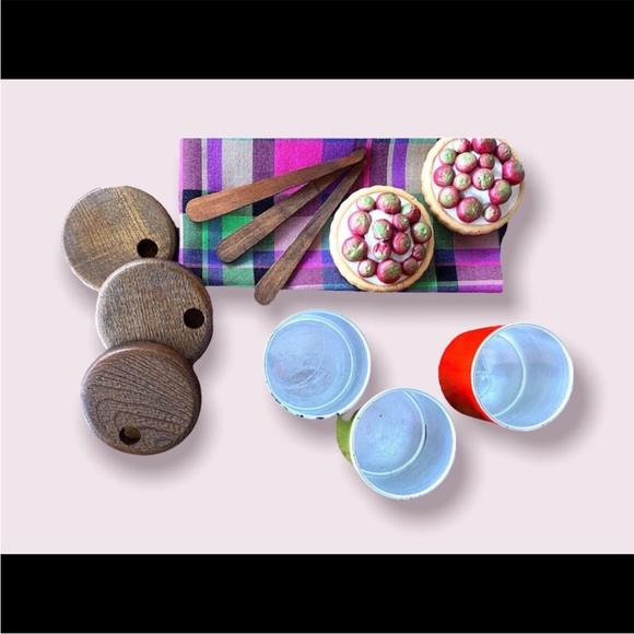 Mid Century Serving Condiment Caddy & Tray Set - Picture 7 of 10